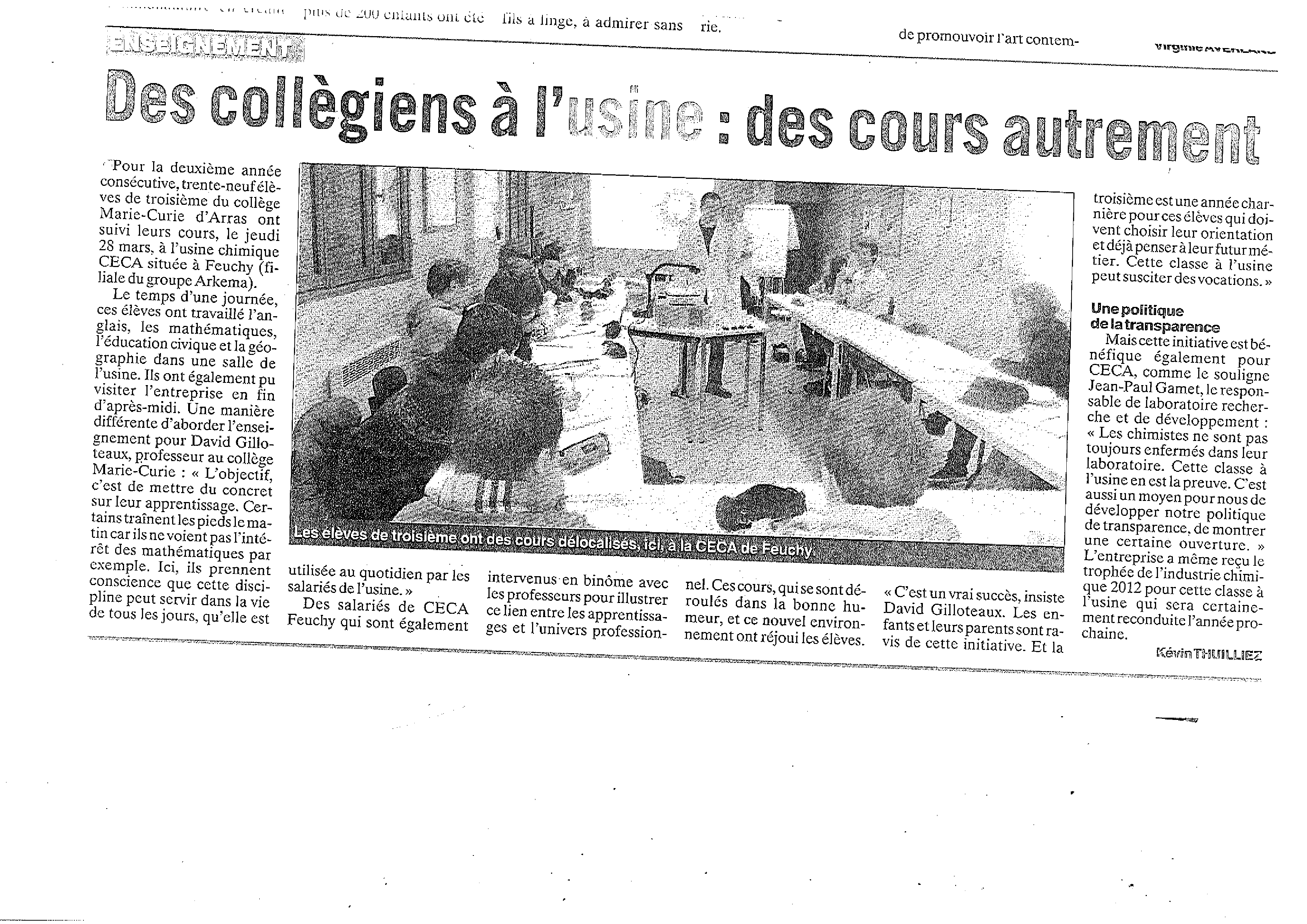 article Marie Curie