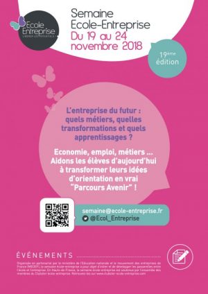 Semaine école-entreprise du 19 au 24 novembre 2018 !!